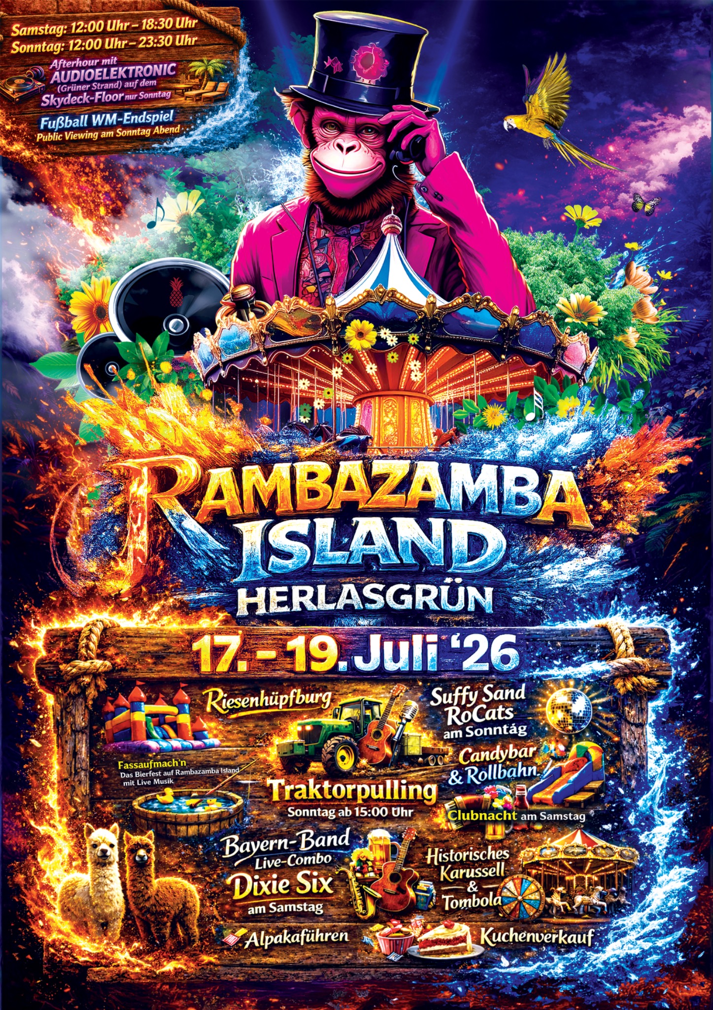 Rambazamba Island 2026 – Veranstaltungsplakat